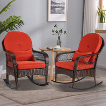 Hampton Bay Nantucket Rocking Outdoor Dining Chair Wrought Iron